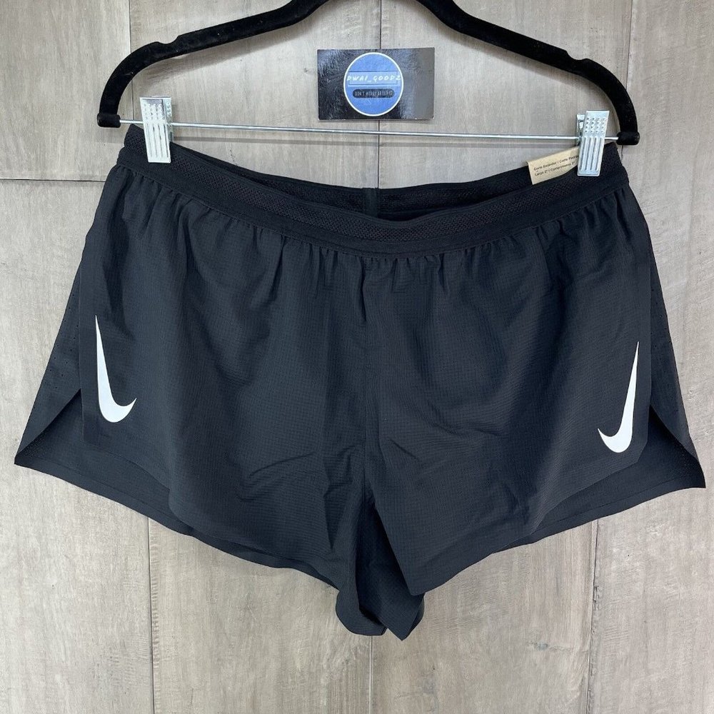 Nike Aeroswift ADV 2” Brief Lined Running Racing Shorts Black M / L CJ7837-010